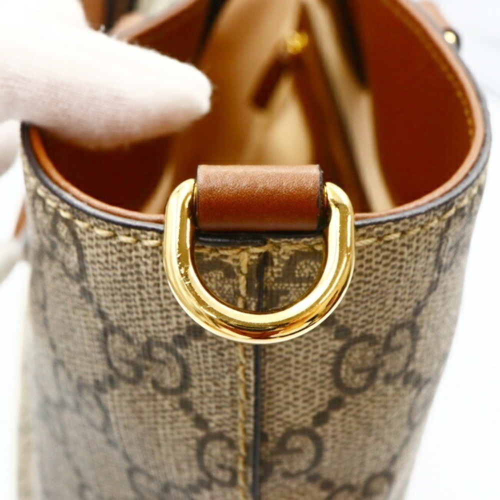 Gucci GG 2WAY Beige Handbag Supreme - Picture 11 of 16